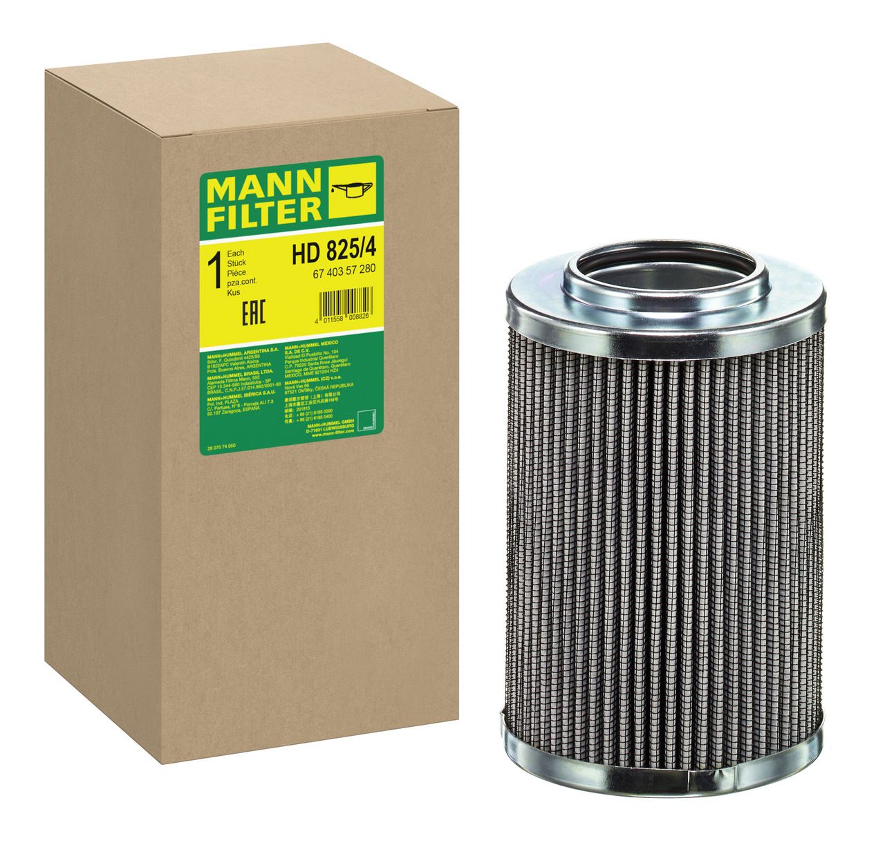 Mann Hydraulic Filter HD 825/4