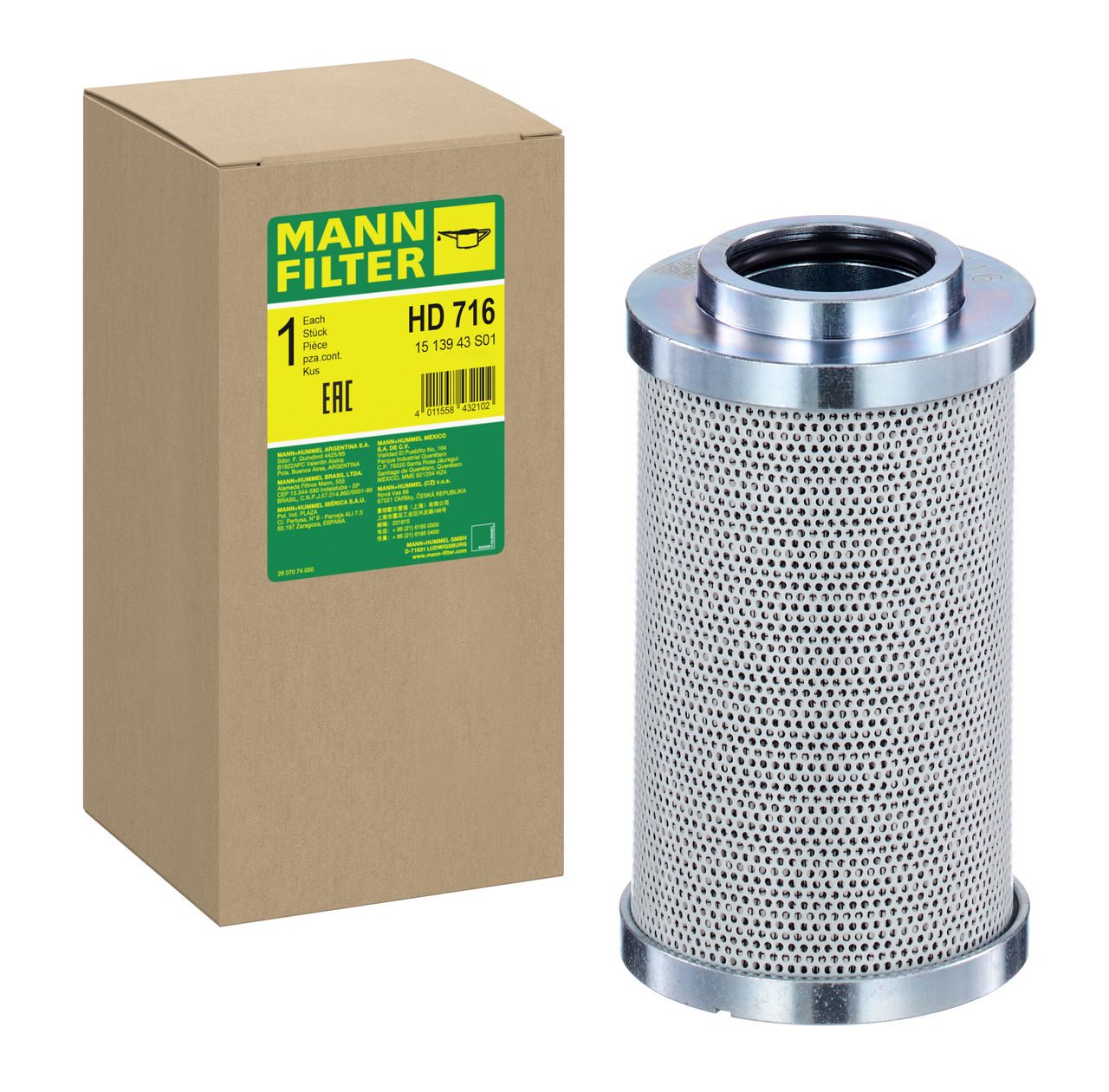 Mann Hydraulic Filter HD 716
