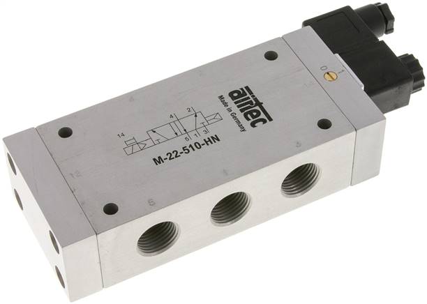 Airtec Airtec | M 22510HN 24V= | 5/2-Way | Solenoid Valve | 1/2"