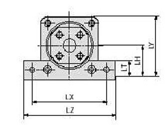 SMC MGZ-L04 SMC Foot Mount