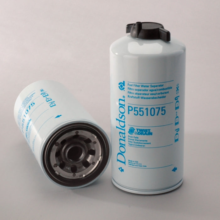 Donaldson Fuel Filter, Water Separator Spin-On Twist&Drain P551075 – High-Performance Filtration – Roladex UK