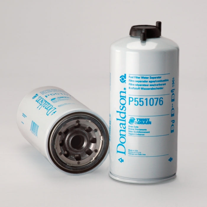 Donaldson Fuel Filter, Water Separator Spin-On Twist&Drain P551076 – High-Performance Filtration – Roladex UK