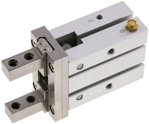 EMC Parallel Gripper, Pistons 25Mm, Single Acting - Opened Unpressurized (Grips Outside)