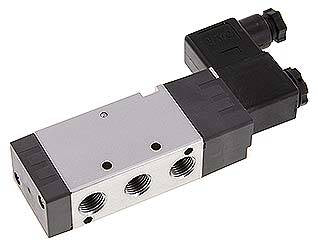 RV 5231-08-230V EMC 5/2-way solenoid valve, g 1/4", spring return, 230 v ac