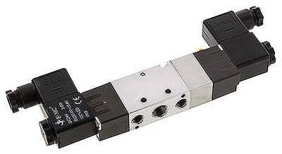 RV 5322-08C-24V= EMC 5/3-way solenoid valve, g 1/4", center position closed, 24 v dc