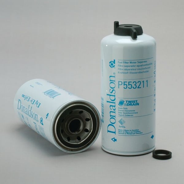Donaldson Fuel Filter, Water Separator Spin-On Twist&Drain P553211 – High-Performance Filtration – Roladex UK