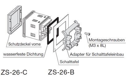 SMC ZS-26-B SMC Adapter For Panel Insert