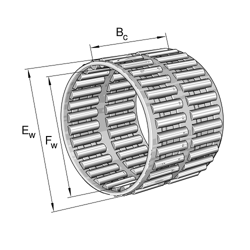 Image of INA Needle Roller Cage Assembly-KT-627040 - Roladex UK