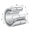Image of INA Machined Type Needle Roller Bearing With Inner Ring-NA-4906-2RS - Roladex UK