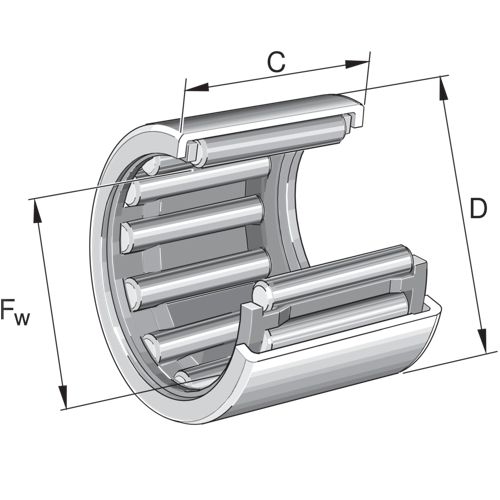 Image of INA Drawn Cup Needle Roller Bearing-HK-3512 - Roladex UK
