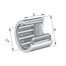 Image of INA Closed End Drawn Cup Needle Roller Bearing-BK-1616 - Roladex UK