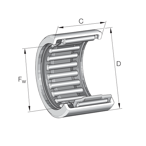 Image of INA Drawn Cup Needle Roller Bearing-SCE-69P - Roladex UK