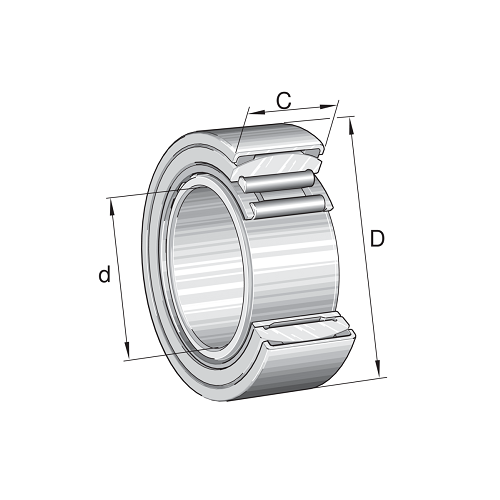 Image of INA Aligning Needle Roller Bearing With Inner Ring-PNA-22 - Roladex UK
