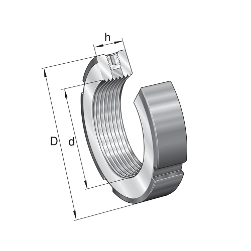 Image of INA Precision Locknut-ZM-20 - Roladex UK