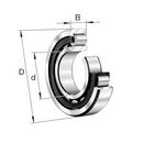 Image of SKF Cylindrical Roller Bearing NU418MAC3 - Roladex UK