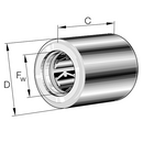 INA HFL-0408 Needle Clutch Bearing
