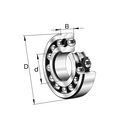 Image of NSK Self Aligning Ball Bearing-2219-C3 - Roladex UK
