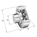 INA ZL-205NPDU Ball Track Roller
