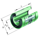 INA KNO-1636PP Linear Ball Bushing