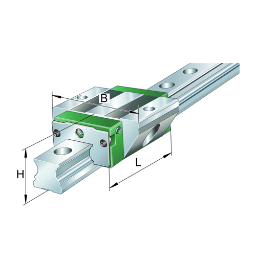 Image of INA Linear Guideway Carriage-KWVE-15BECG3V1 - Roladex UK