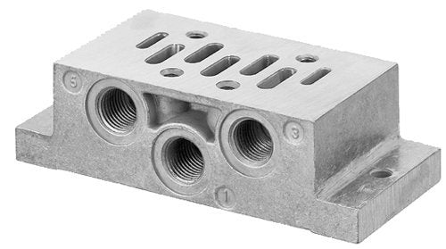 Aventics 1825503149 Single Connection Plate Threaded Connections On The Side
