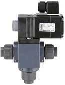 burkert 0131 3/2-way solenoid valve – pvc (polyvinyl chloride) – 3/8 inch" – 24v dc – 0131-f-10,0-aa-pv-km24-024/uc-