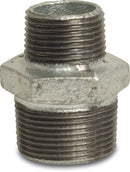 Profec Reducer NiPPle Galvanised Cast Iron 2 1/2" x 1 1/2" Male Thread 25Bar | Profec | UK Supplier | Roladex