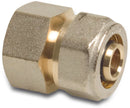 Profec Socket Brass Nickel Plated 20mm x 3/4" Compression Fitting x Female Threadlu-Pe-x | Profec | UK Supplier | Roladex