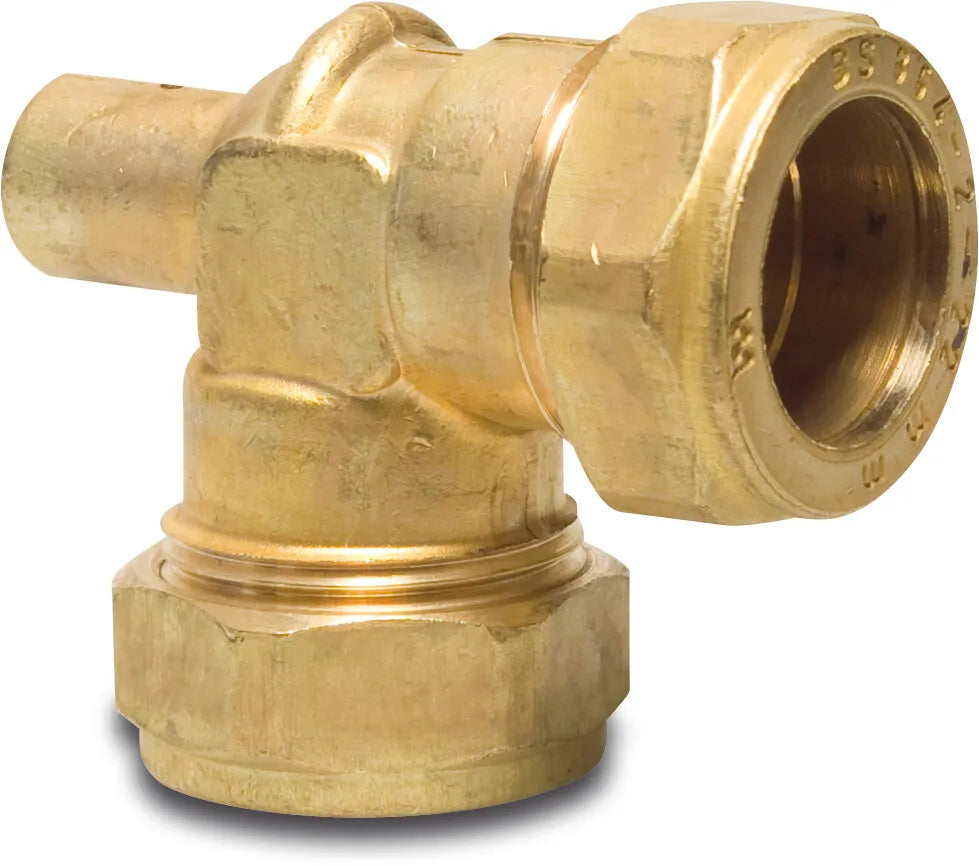 Bonfix Release Elbow 90° Brass 15mm Compression Fitting | Bonfix | UK Supplier | Roladex