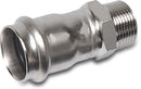 Bonfix Bush Stainless Steel 316L 28mm x 1" Press Fit x Male Thread 16Bar | Bonfix | UK Supplier | Roladex