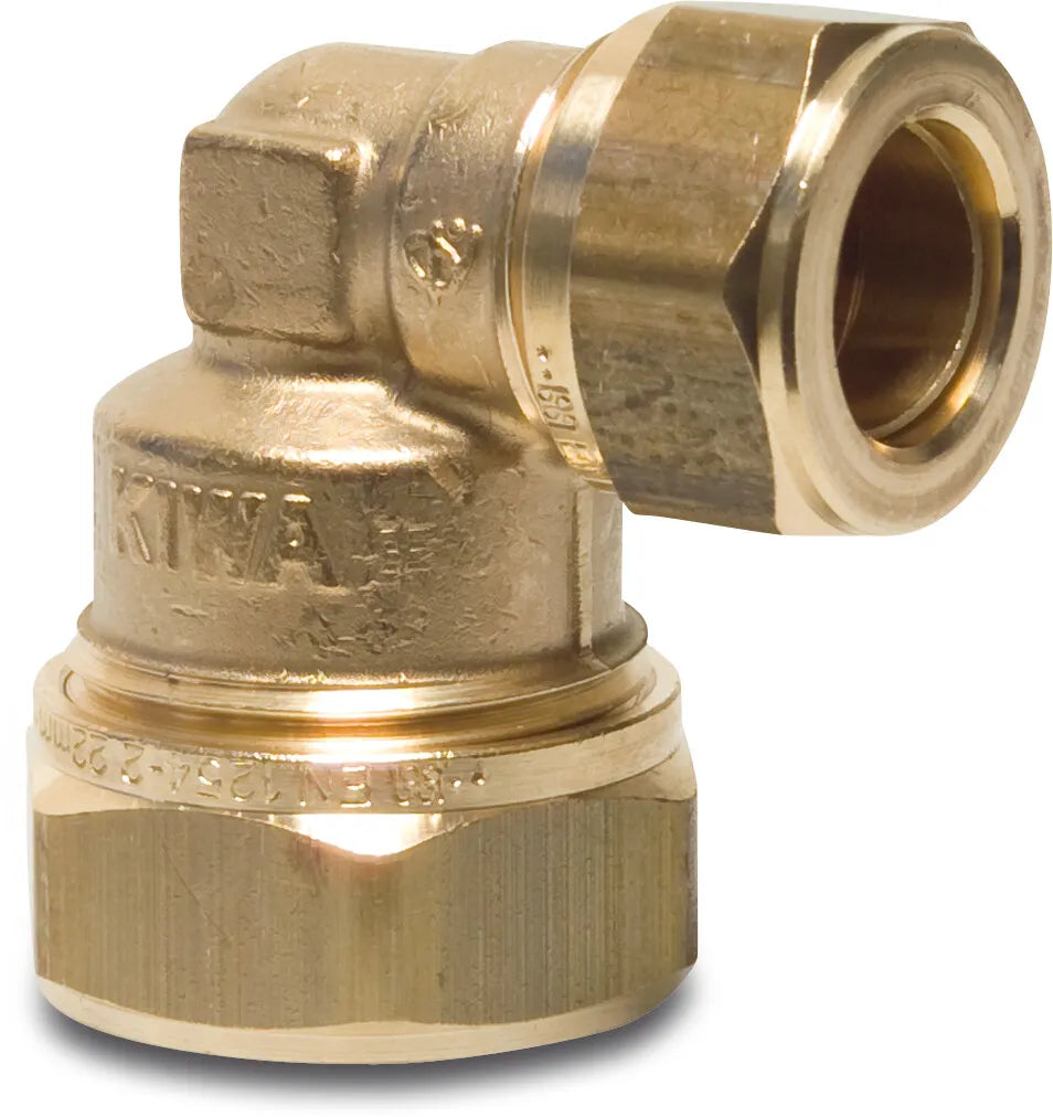 Bonfix Elbow 90° Brass 12mm x 10mm Compression Fitting /Gastec | Bonfix | UK Supplier | Roladex