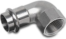 Bonfix Elbow 90° Stainless Steel 316L 1" x 28mm Female Thread x Press Fit | Bonfix | UK Supplier | Roladex