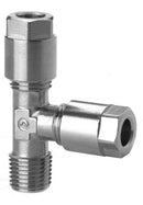 Image of 1010 6-1/8 - Compression fitting fixed run tee 6mm tube 1/8 thread (Pack of 5) - Camozzi | Roladex UK