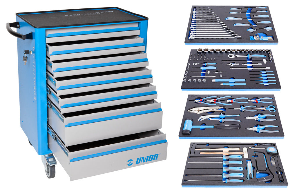 Unior | 624137 | Tool set with tool carriage 940EV4