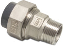 Profec Adaptor Pvc/Stainless Steel 316 40mm x 1 1/4" Glue Socket x Male Thread 10Bar Grey | Profec | UK Supplier | Roladex