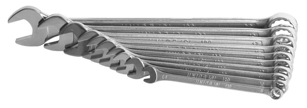 Unior | 611019 | Set of combination wrenches - long type in carton box - 8 - 22/10