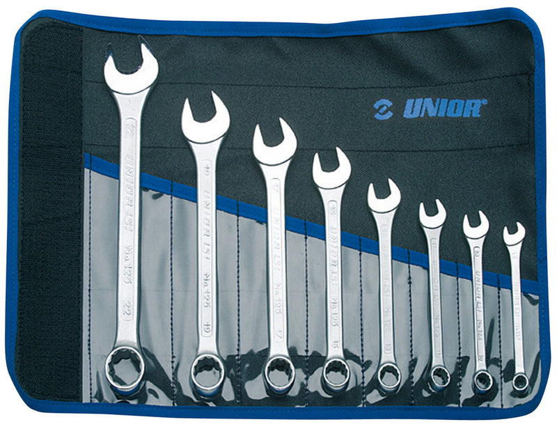 Set of combination wrenches, short type in bag, 8 - 22/8
