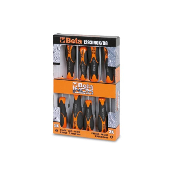 1293INOX/D8-SCREWDRIVER SET 1292 IN BOX