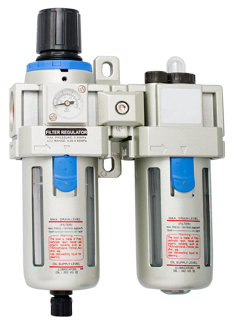 Pneumatic filter regulator and lubricator 1/2", 150