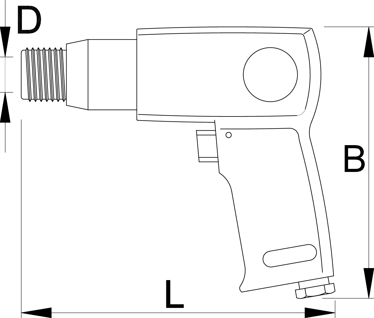 Unior | 617714 | Stroke pneumatic hammer - 170mm