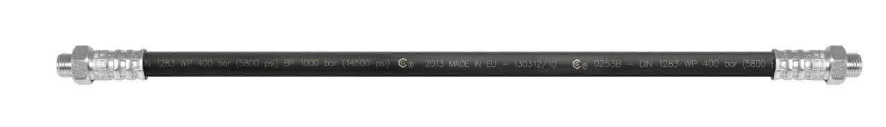 SAMOA 2000mm Polyester Braided Grease Outlet Hose - 1/8" NPT (MM)  Roladex UK