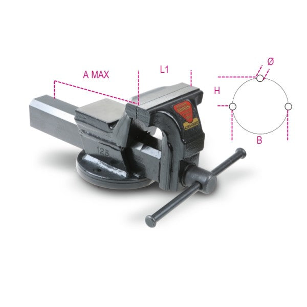 1599F 100-PARALLEL BENCH VICES, FORGED