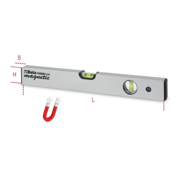 1696B 500-SPIRIT LEVELS MAGNETIC BASES