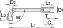 Double ended offset socket wrench, 24