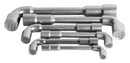 Set of double ended offset socket wrenches in carton box, 8 - 19/6