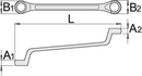 Offset ring wrench, 24 x 27