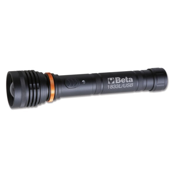 1833 L/USB-#RECHARG.HIGH-BRIGH.LED TORCH