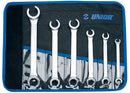 Set of offset open ring wrenches in bag, 8 - 24/6