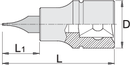 Unior Slotted screwdriver socket 1/4", 1,2 x 7 x 1.2 – Roladex Industrial Ltd, www.roladex.co.uk