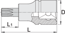 Unior Screwdriver socket with TX profile 1/4", TX 20 – Roladex Industrial Ltd, www.roladex.co.uk